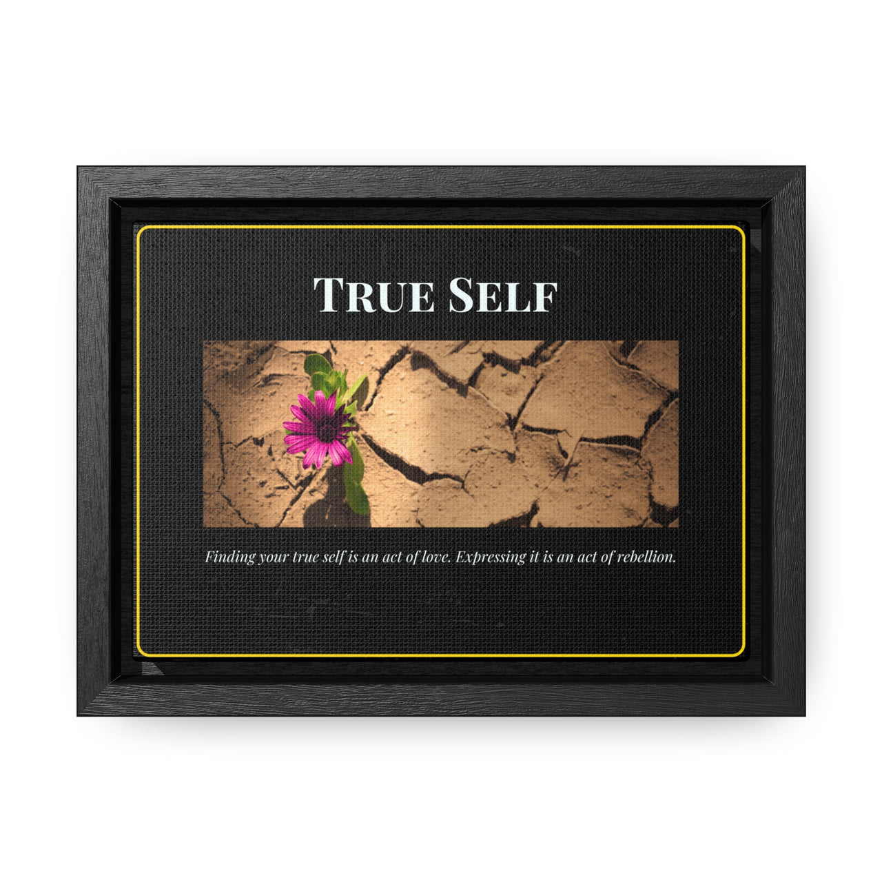 True Self Framed Desk Art: A Window to Your Authentic Soul